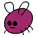 A sticker of Eggbug, the Cohost mascot